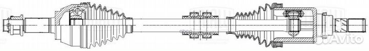 Привод передн. L AR 1419 Trialli