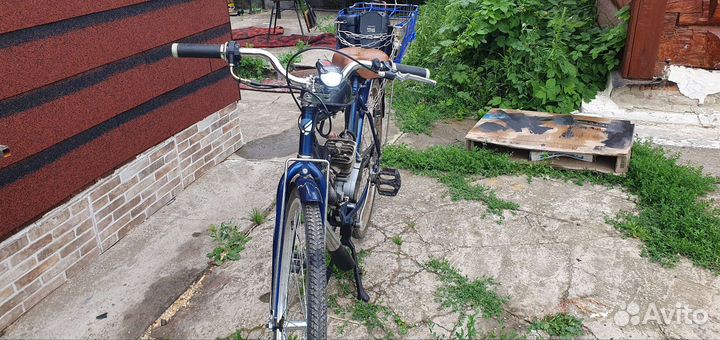 Веломопед фокс, с мотором Т 100(обкатан)