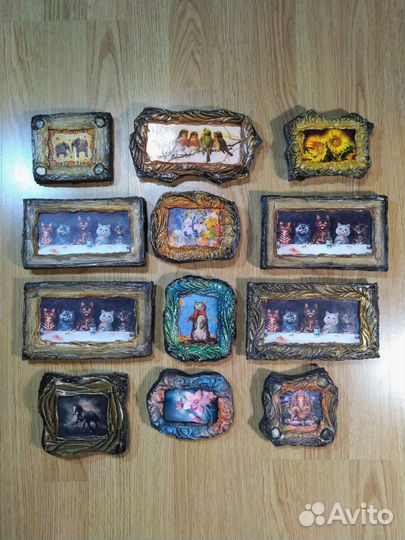 Магнитики-обьёмные ручной работы