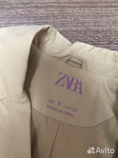 Детский тренч бежевый Zara