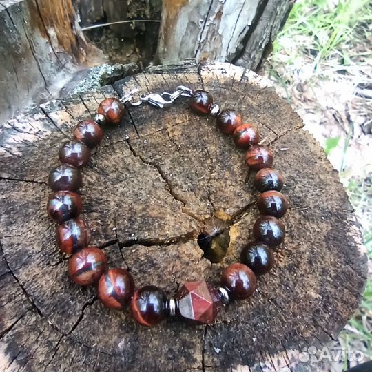 Браслет Бычий глаз 8мм
