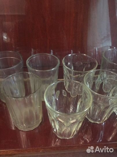 Стаканы и стопки граненые времен СССР