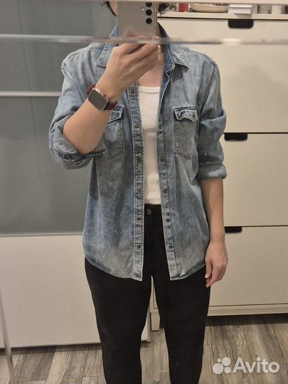 Рубашка джинсовая mavi black M