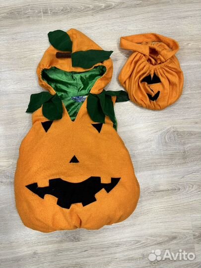 Костюм на хэллоуин детский тыква