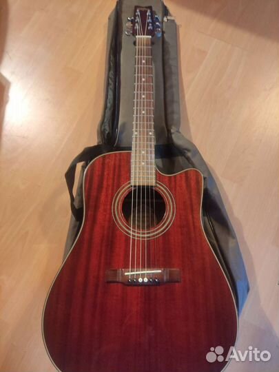 Электроакустическая гитара washburn d10cemtwr