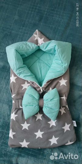 Конверт-одеяло на выписку Крошка Енот