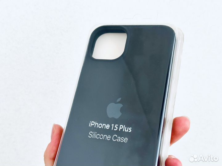 Чехол на iPhone 15 Plus, черный