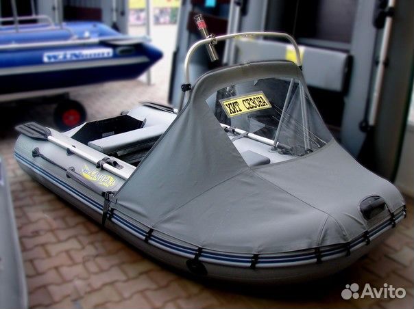 Носовой тент для лодки, комбинированный, стояночны