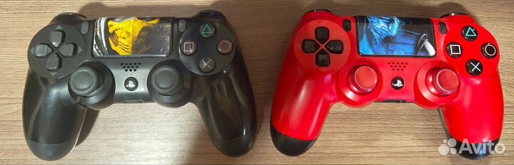 PlayStation 4 Slim + 400 игр, 2 контроллера