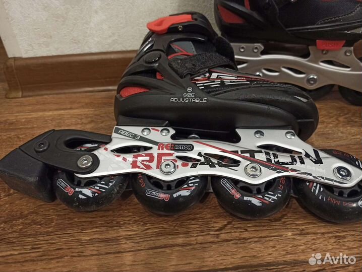 Роликовые коньки детские раздвижные новые и защита