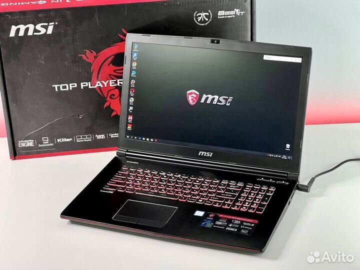 MSI 17.3”120Hz Core i7 32g озу SSD512g для работы