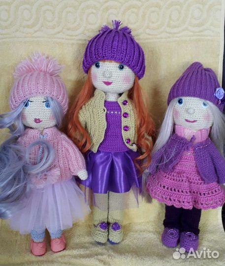 Кукла связанная крючком