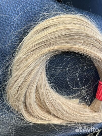 Волосы с девочки 14 лет 50 см 55 гр 8 тон