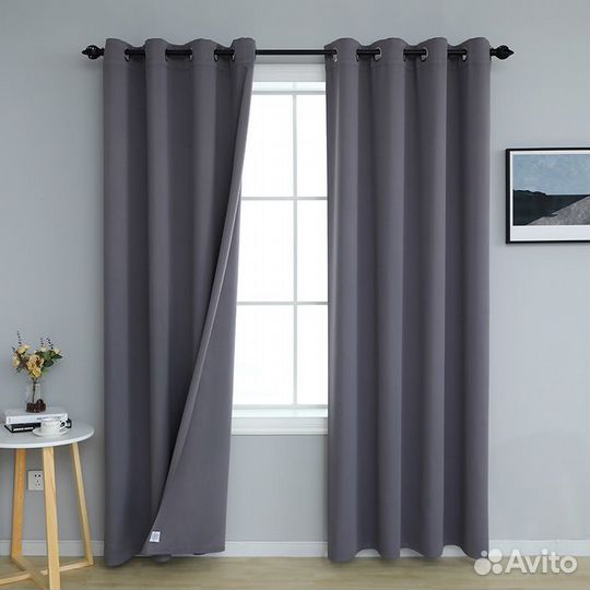 Шторы блэкаут на люверсах