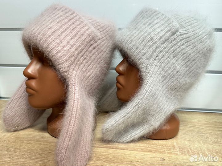 Шапка ушанка женская