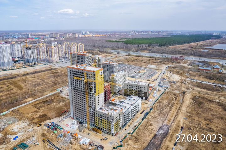 2-к. квартира, 57,6 м², 6/23 эт.