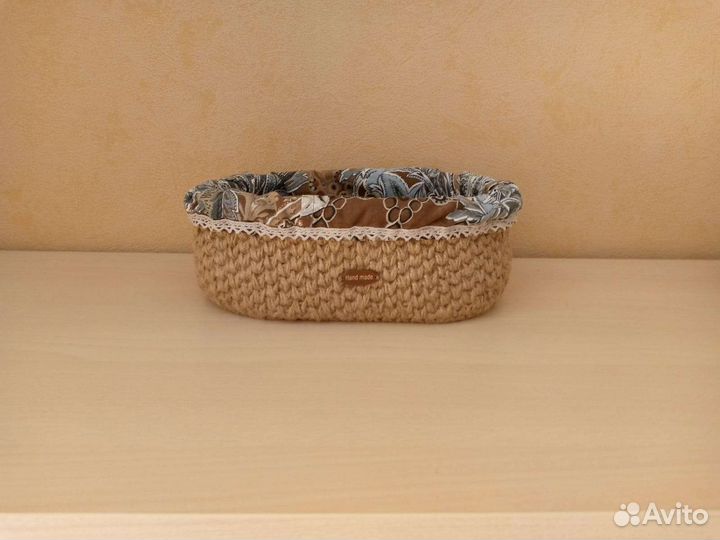 Корзина для хранения из джута
