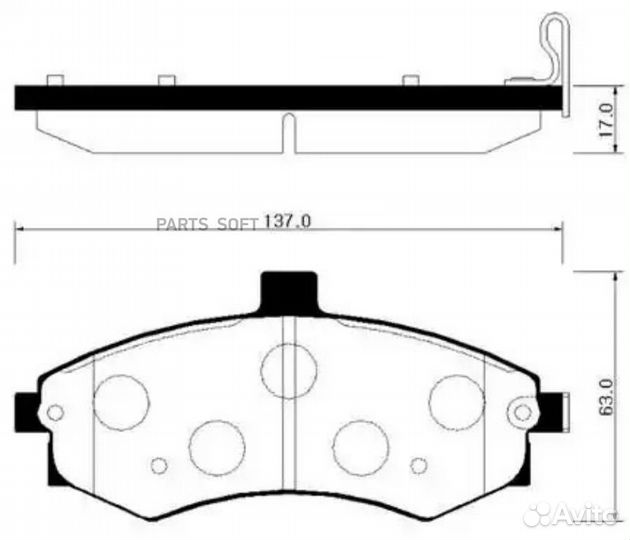 HSB HP0027 Колодки тормозные дисковые