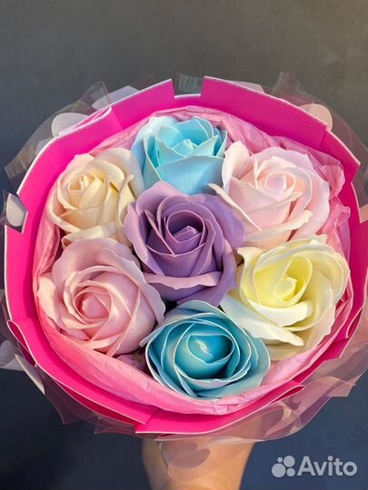 Букеты, мыльные розы, цветы