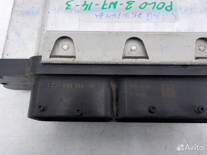 Блок управления двигателем Volkswagen Polo (Sed RU