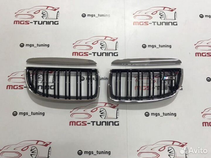 Ноздри BMW 3 серии E90 05-08 Хром обод М3