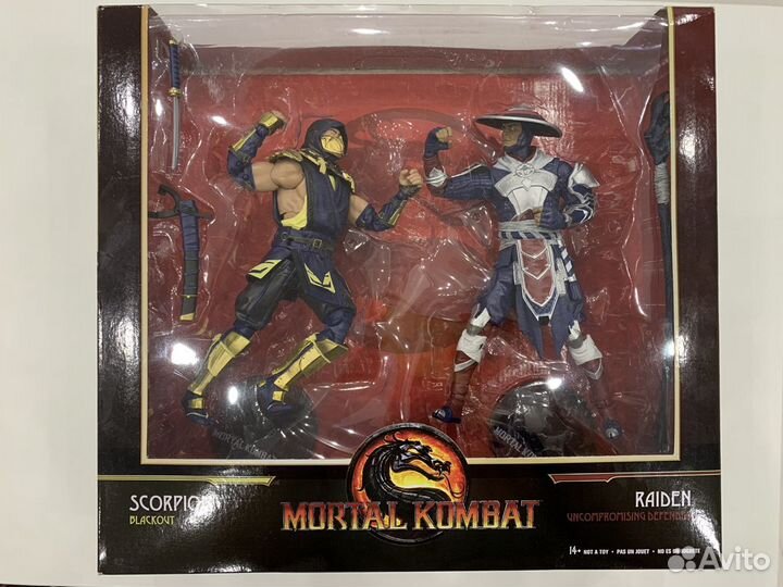 Фигурки Mortal Kombat Рейден и Скорпион