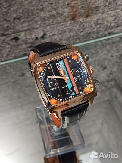 Мужские часы tag heuer monaco кварцевые