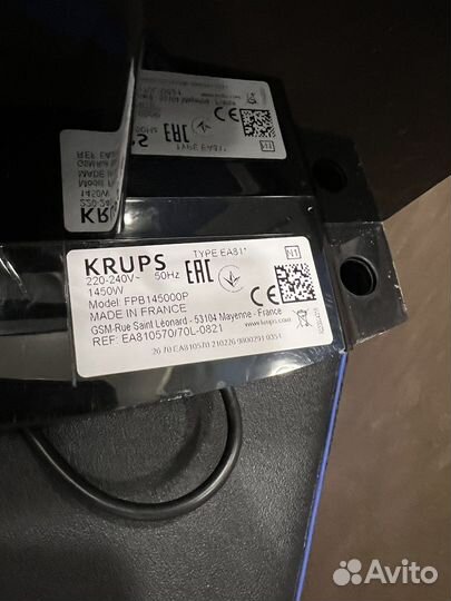 Кофемашина Krups FPB145000P Type EA81