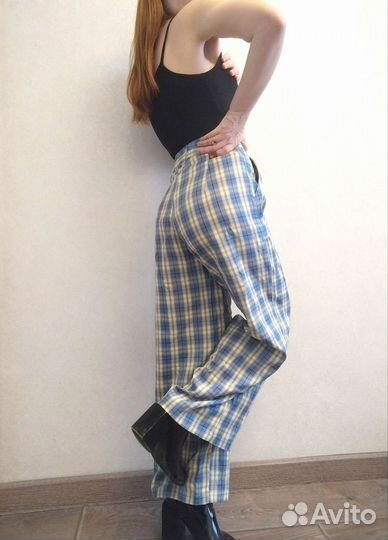 Брюки клетчатые