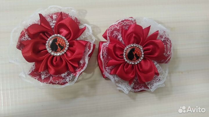 Бантик Резинка для волос для девочек школьный