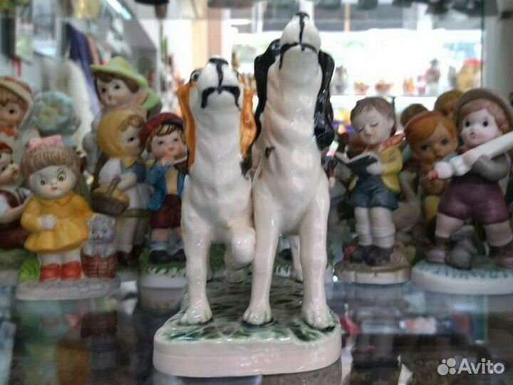 Фигурка Охотничьи собаки фарфор
