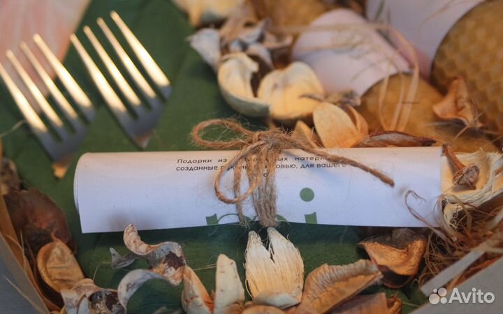 Эко-подарок, медовые свечи, подарочный набор