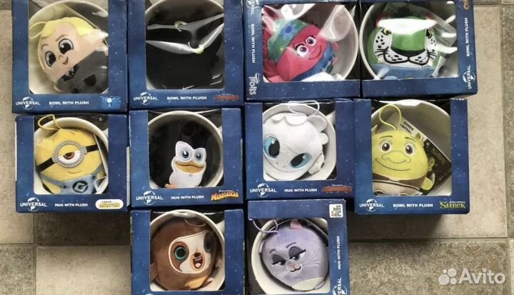 Игрушка в кружке и пиале магнит