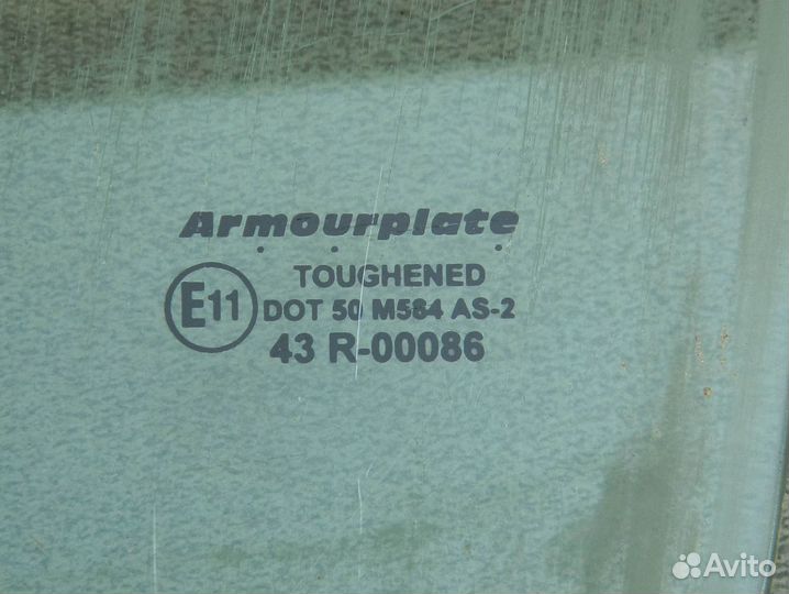 Стекло двери передней левой Mitsubishi Galant 8