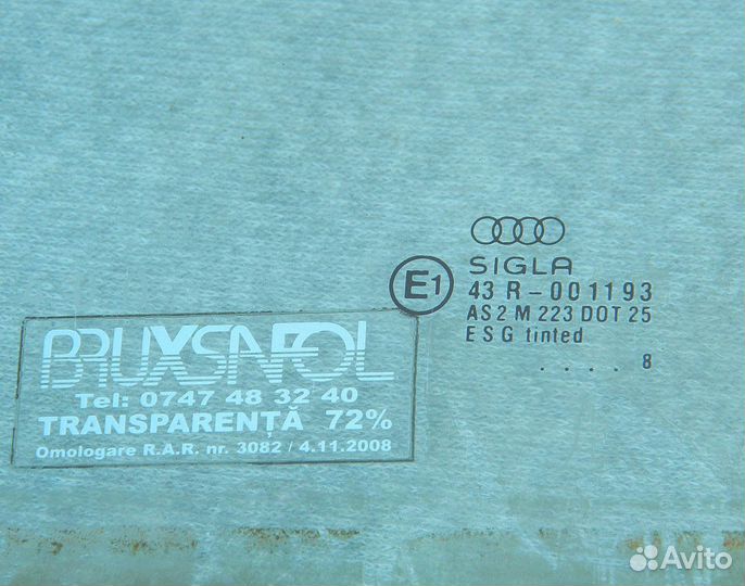 Стекло двери передней левой Audi A4 B5