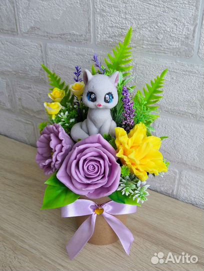 Букет из мыла ручной работы