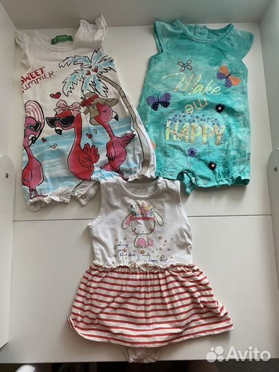 Одежда для новорожденной девочки пакетом 62