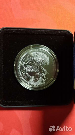 Монета Киргизии серебро Барсбек 1 сом