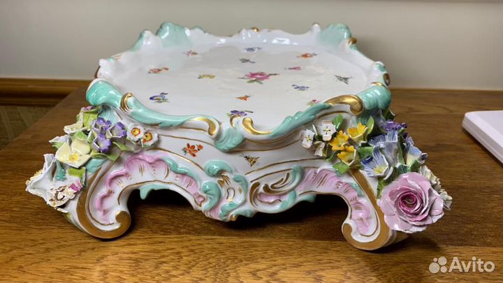 Подставка для вазы или фигур. Meissen. Антиквариат