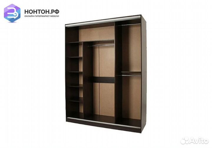 Шкаф-купе Бассо 7-600 розы венге