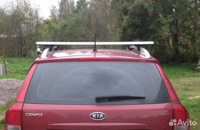 Багажник на крышу Kia Ceed атлант на рейлинги