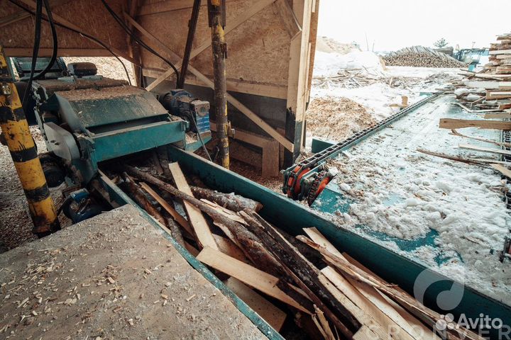 Линия производства топливной щепы