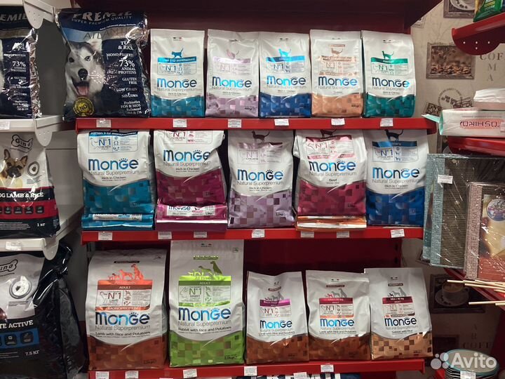 Монж (Monge) корм для собак и кошек