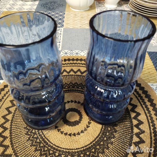 Ваза цветное стекло СССР