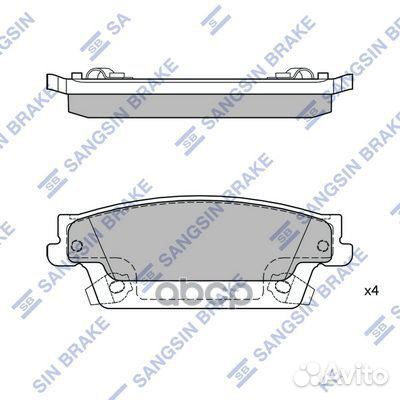 Колодки тормозные cadillac SRX 04-08 задние SP2254