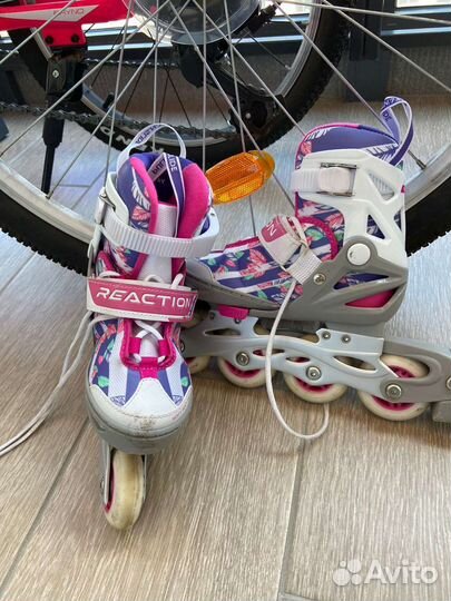 Роликовые коньки детские раздвижные