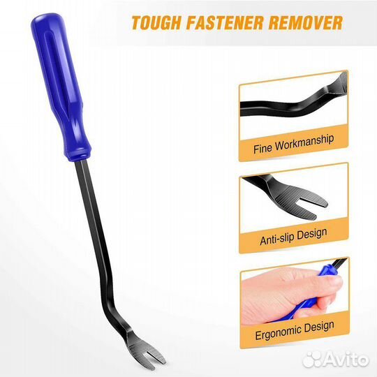 Набор инструмента для снятия клипс салона авто