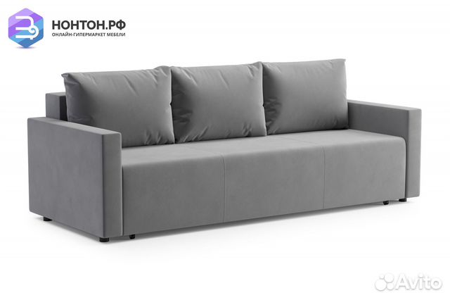 Диван еврокнижка Виена серый