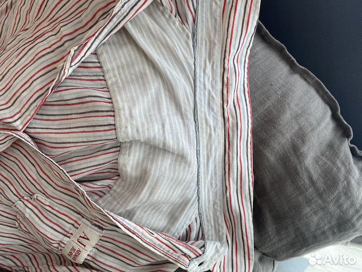 Мужская лен рубашка armani