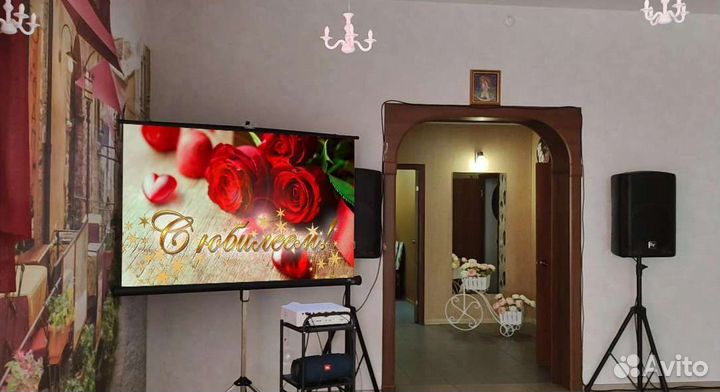 Проектор и экран в аренду